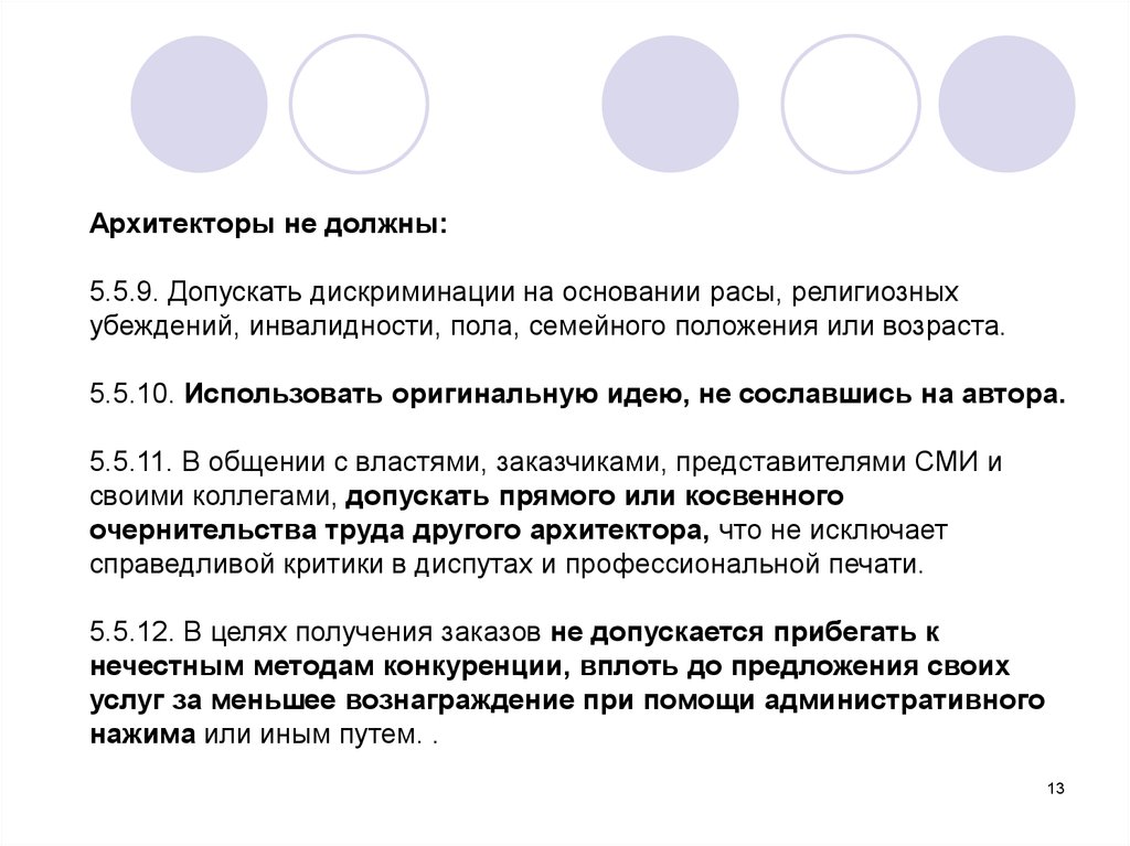 Основание дискриминации. Профессиональная этика архитектора. Кодекс профессиональной этики российских архитекторов. Этический кодекс дизайнера инфографика.