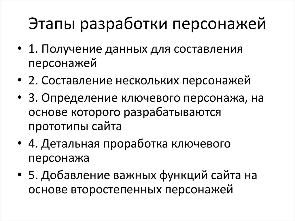 Этапы разработки по