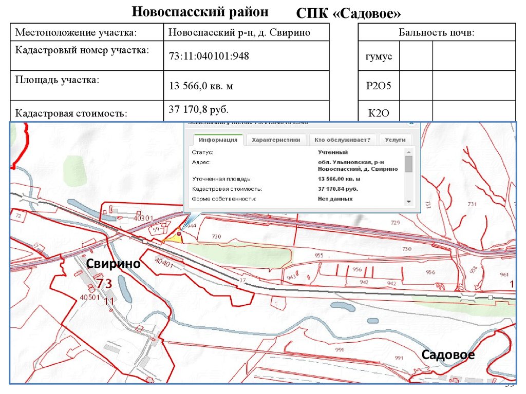 Карта муниципальной собственности