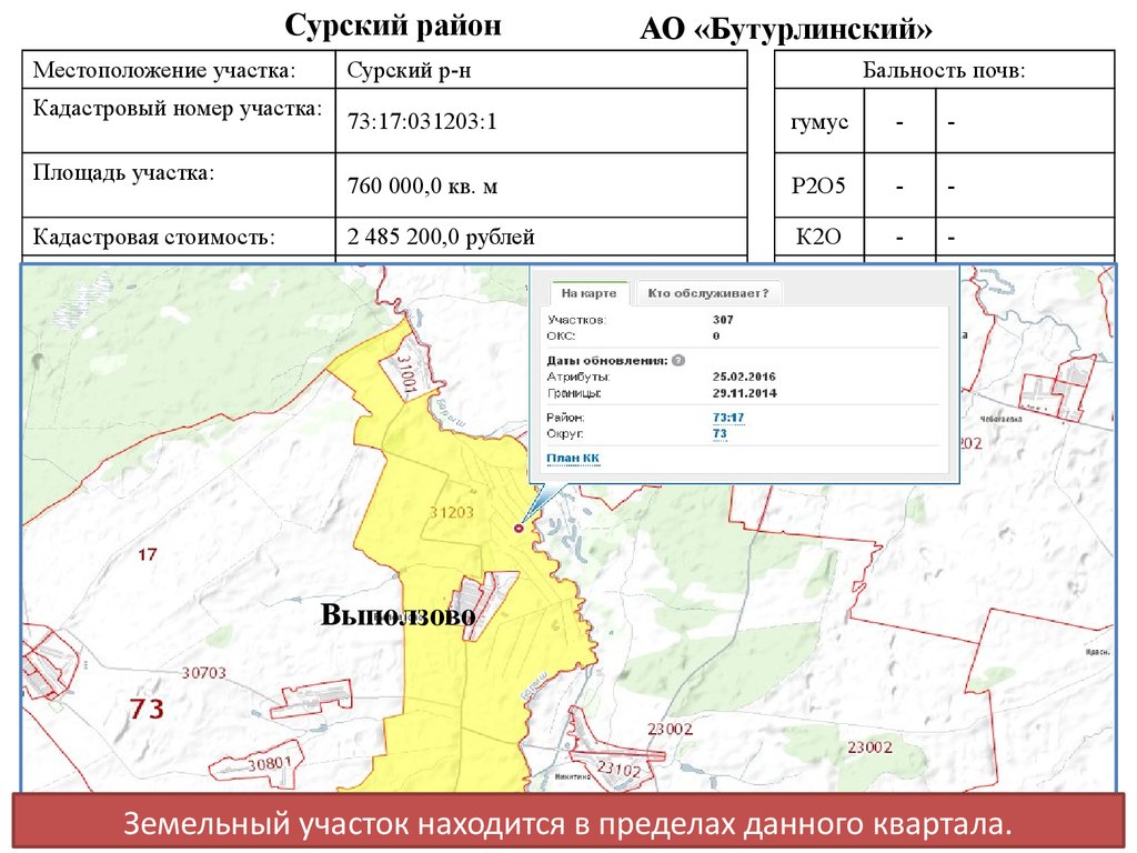 Сурское ульяновская область карта