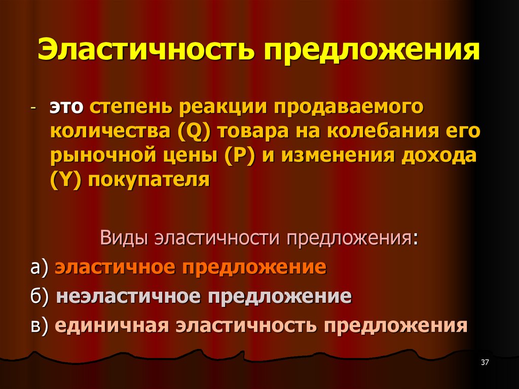 Виды эластичности. Эластичность предложенияэ это. Эластичность предложения примеры. Эластичное и неэластичное предложение. Эластичность предложения это в экономике.