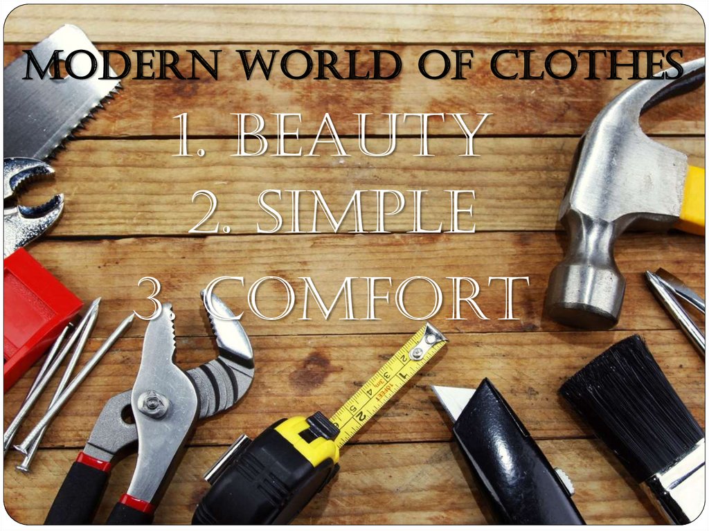 modern world of clothes