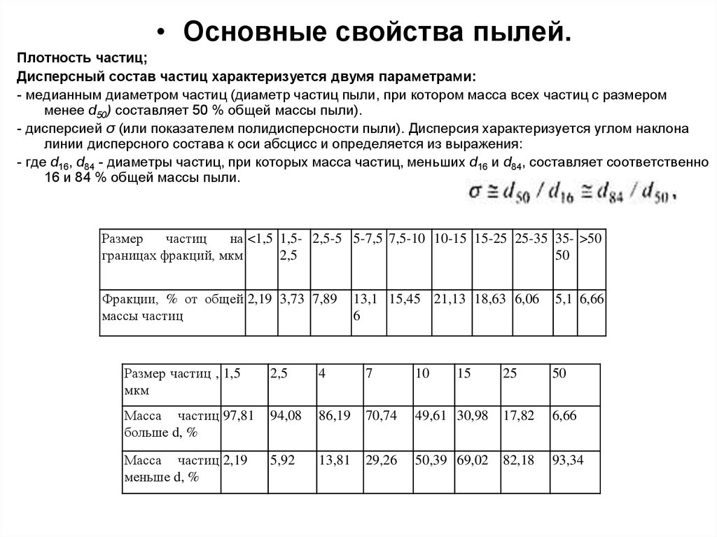 Диаметр частицы. Дисперсность пыли таблица. Размеры частиц пыли таблица. Дисперсный состав пыли. Диаметр частиц пыли.