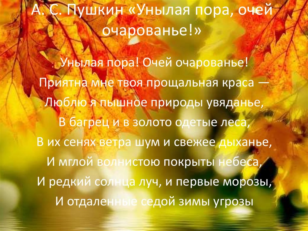 Стихотворение унылая пора. Стихотворение Пушкина очей очарованье. Пушкин унылая пора стихотворение. Унылая пора очей очарованье стихотворение Пушкина. Осень Пушкин стихотворение унылая пора очей очарованье.