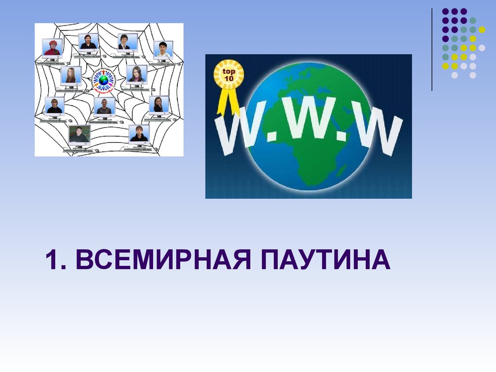 Всемирная паутина презентация информатика