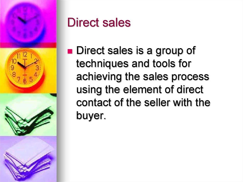 Direct sales