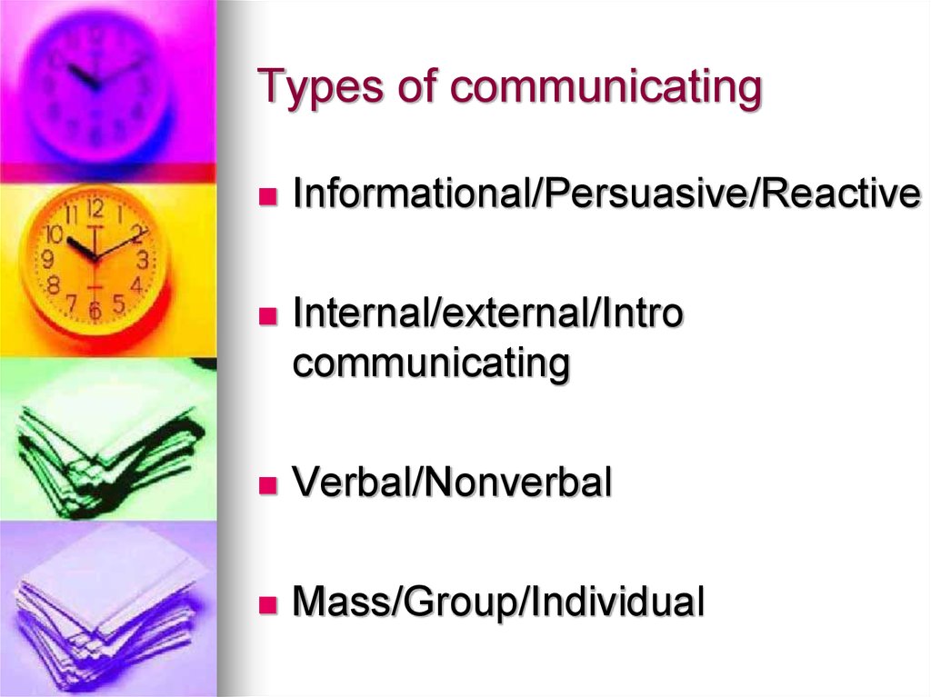 4 types of animal communication ppt