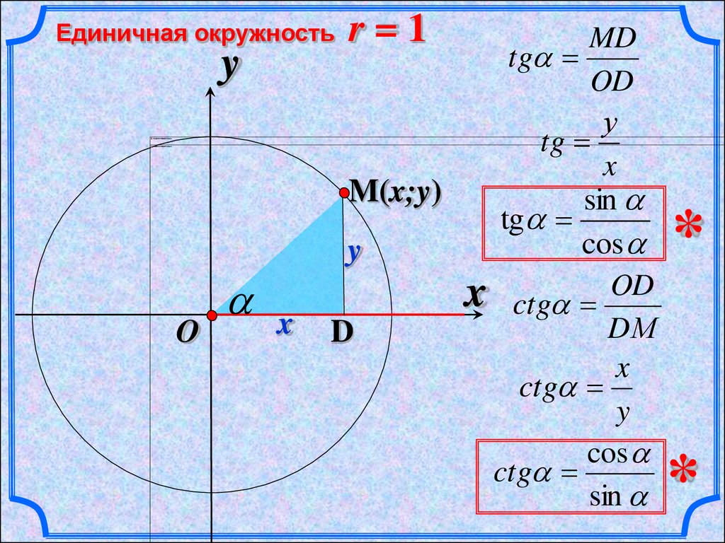   - Trigonometric functions