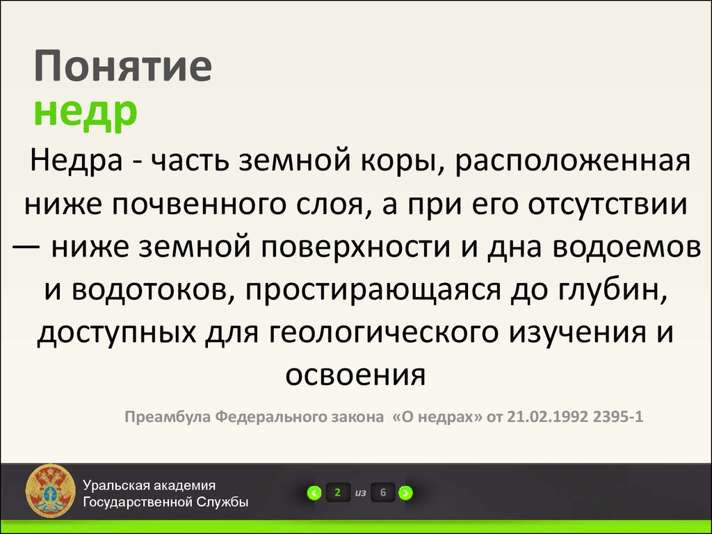 Использование недр человеком презентация