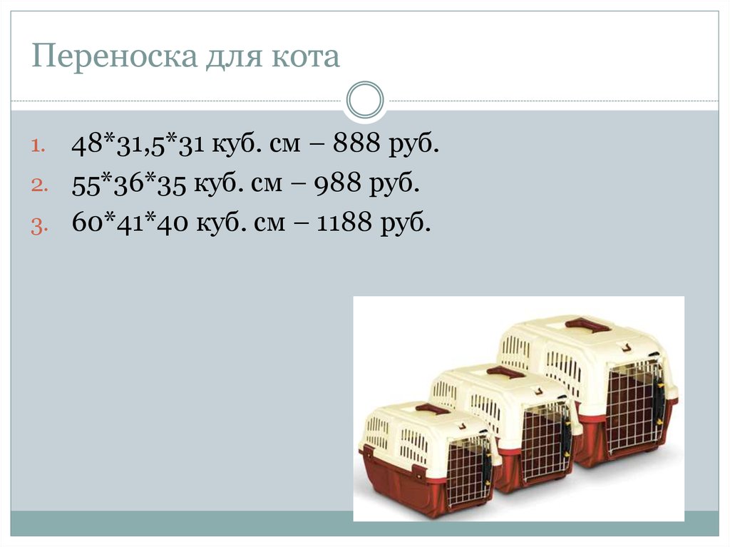 Переноска для кота