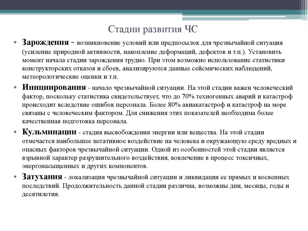 Периоды развития чрезвычайной ситуации. Этапы развития чрезвычайных ситуаций. Стадии развития ЧС. Фазы развития ЧС. Стадия зарождения ЧС.