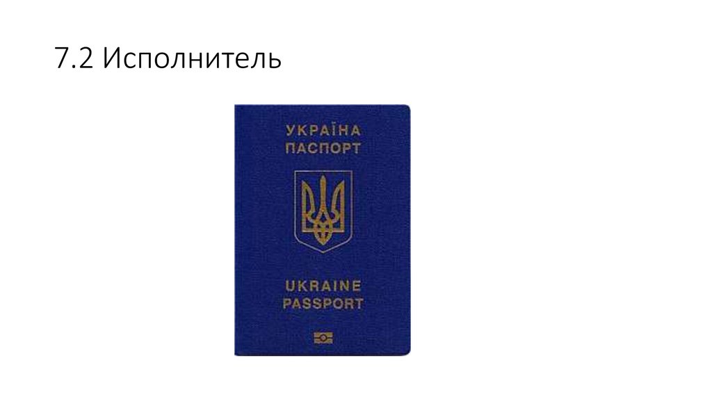 7.2 Исполнитель