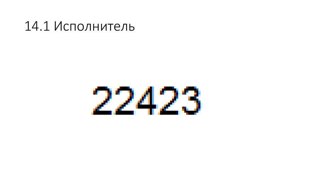 14.1 Исполнитель