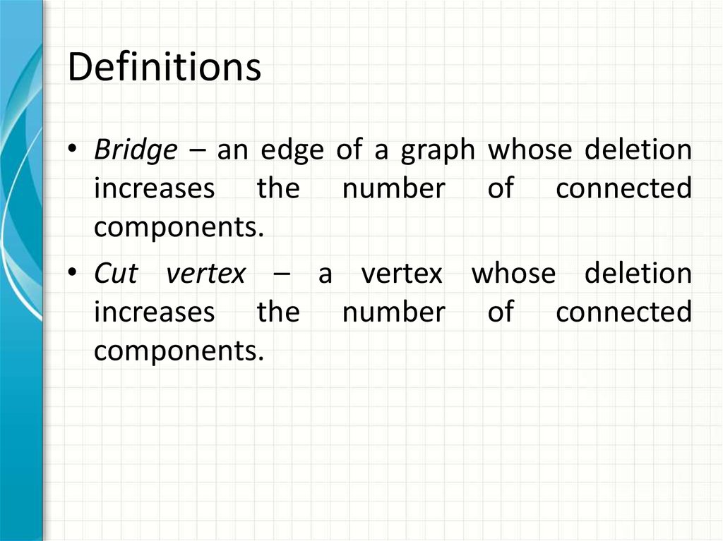 Bridges and Cut Vertices презентация онлайн