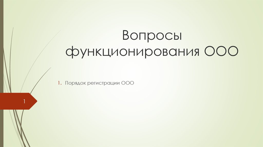 2 1 ооо. Регистрация ООО презентация. Функционирование ООО. ООО для презентации. Функционирующее ООО.