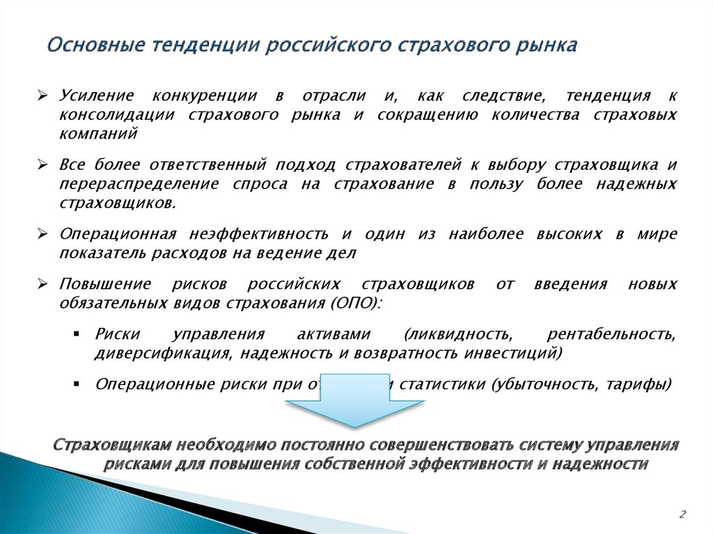 Контрольная работа: Страхование в области риск-менеджмента