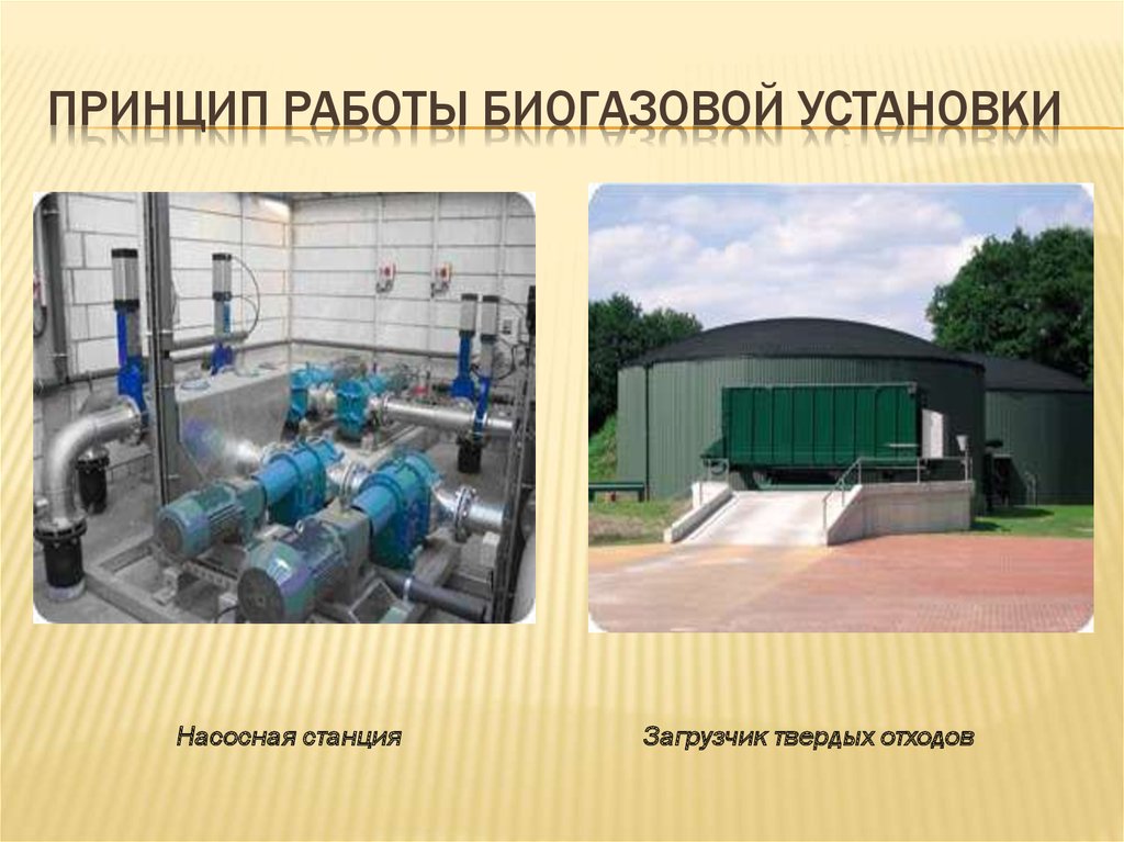 Схема биогазовой установки