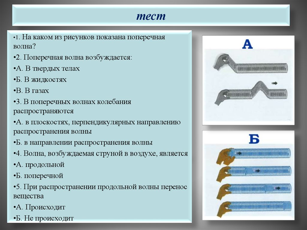 Какие волны в каких средах возникают