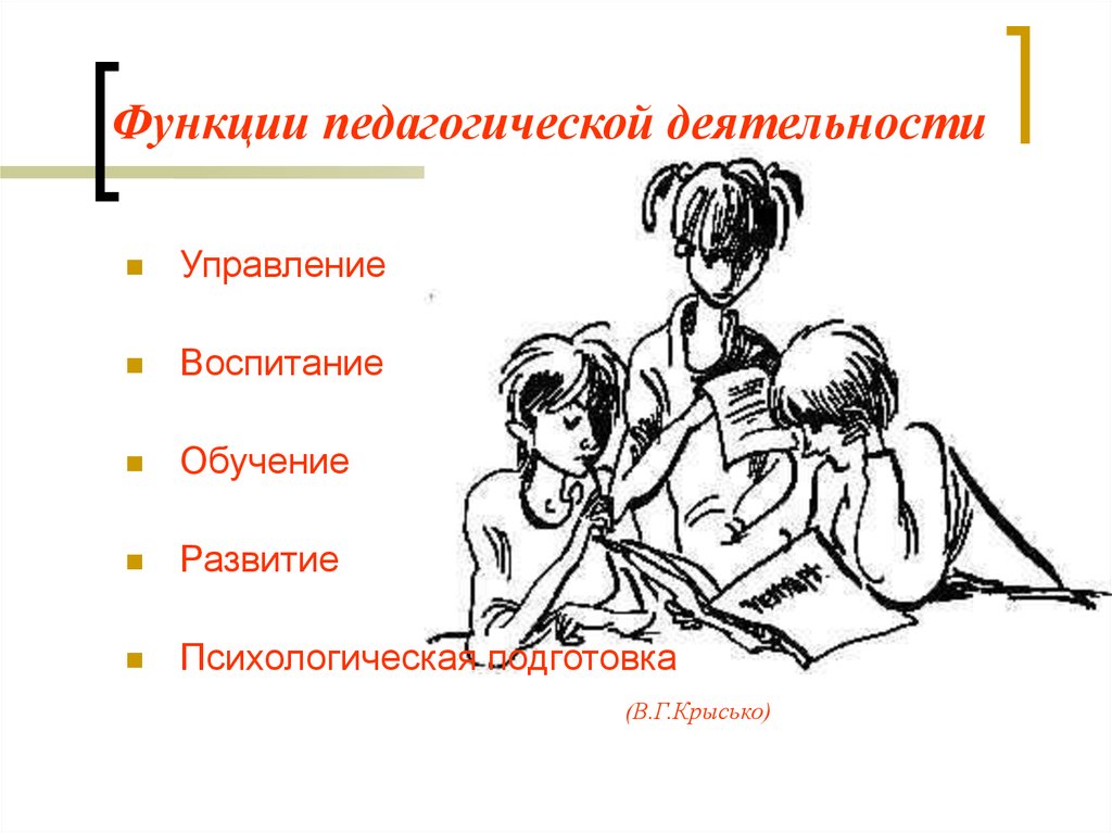 Функции педагогической деятельности презентация