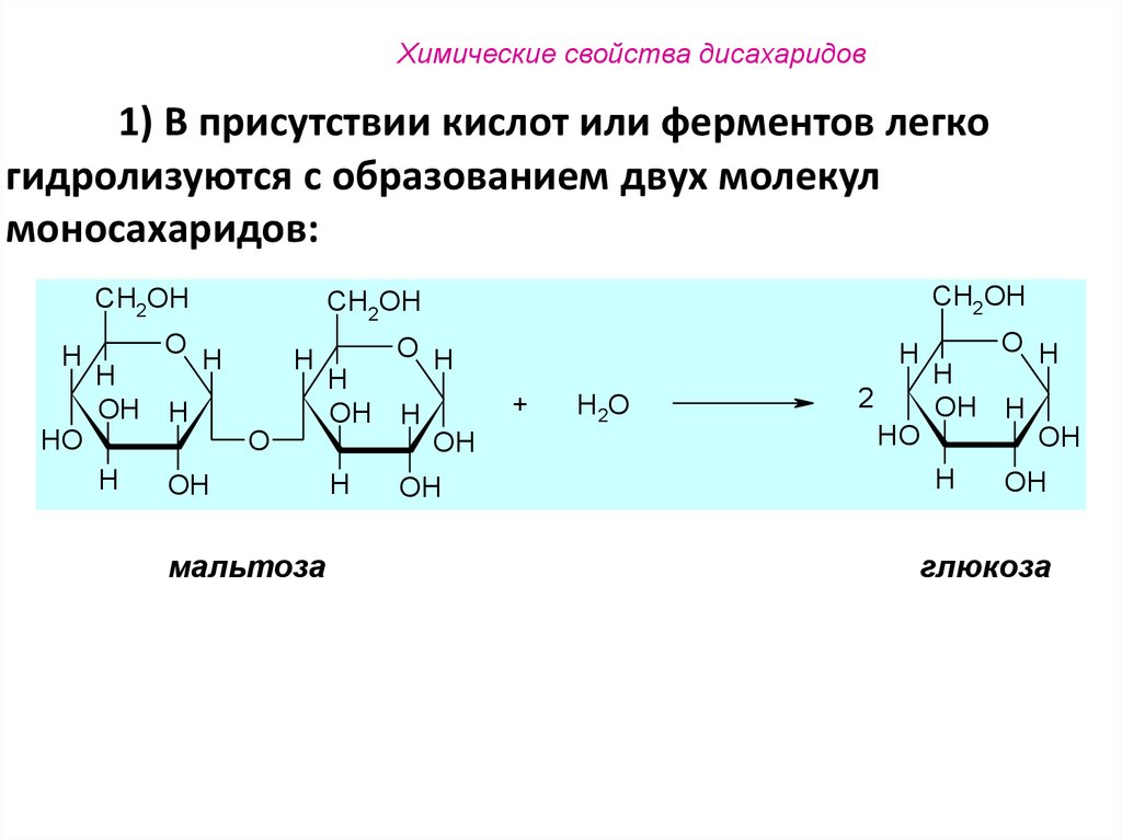 Ферменты дисахариды