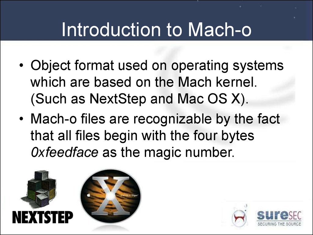 Introduction to Mach-o