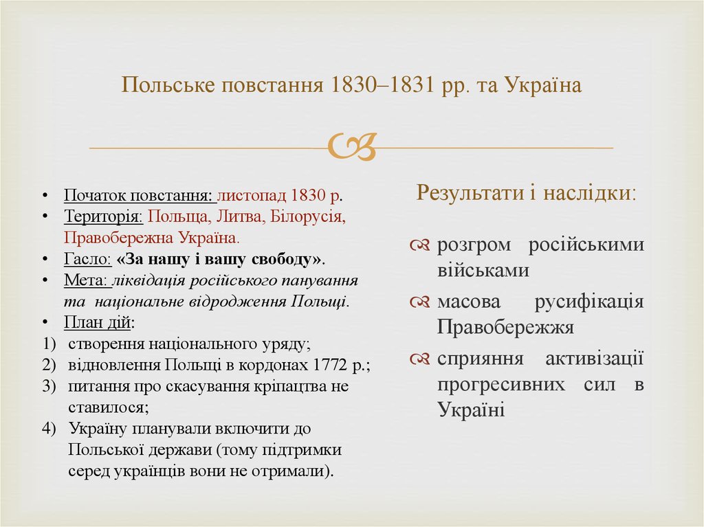 Восстание в царстве польском 1830 1831 таблица. Последствия польского Восстания 1830-1831. Польское восстание 1830 итоги. Результаты польского Восстания 1830-1831. Итоги польского Восстания в 1831.