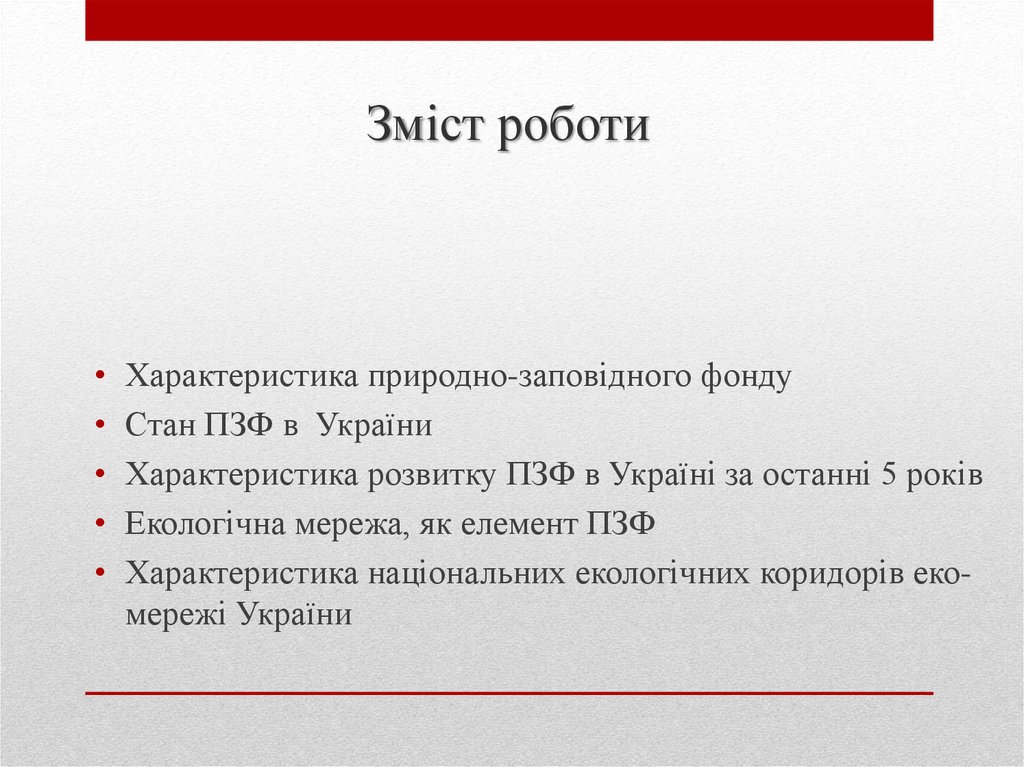 Зміст роботи