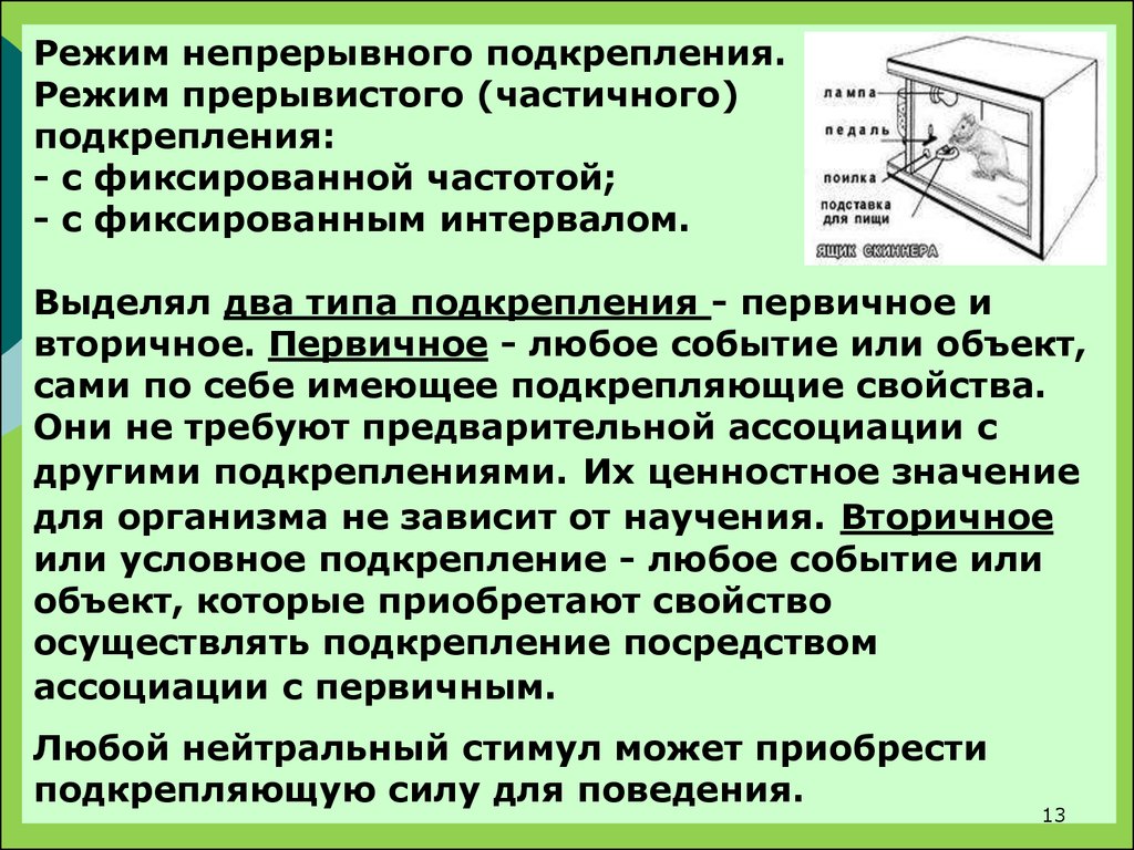 Бихевиоризм скиннера презентация