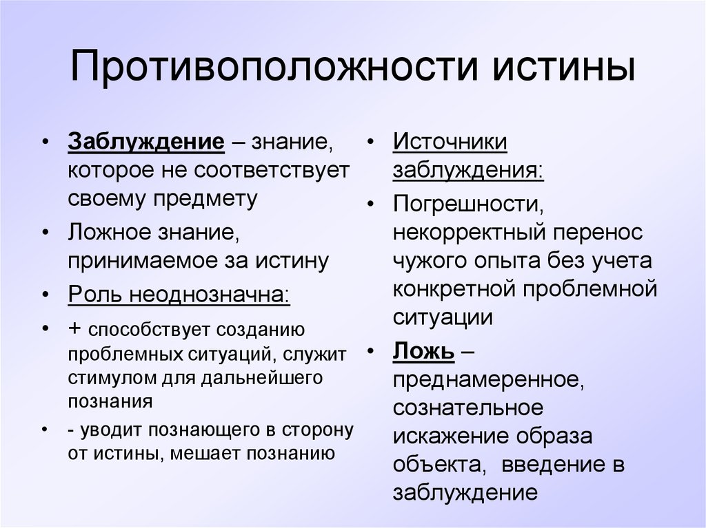 Истина принадлежит человеку заблуждение его эпохе