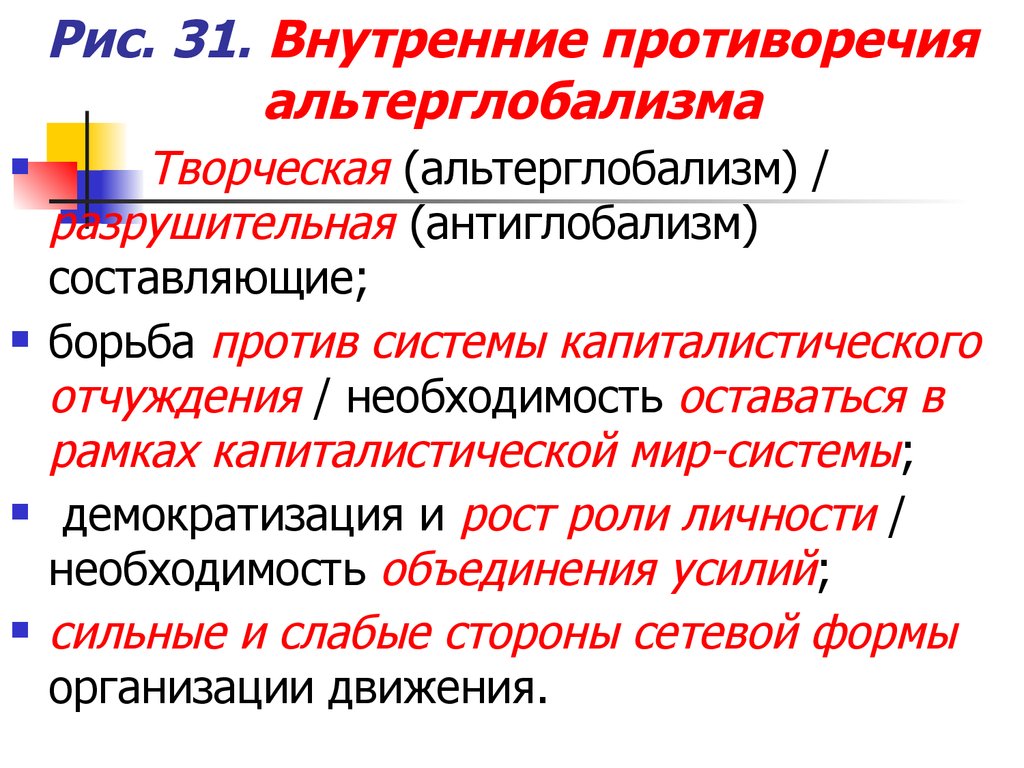 Причины внутренней борьбы. Внутренние противоречия. Противоречия внутри. Альтерглобализм. Антиглобализм и альтерглобализм.