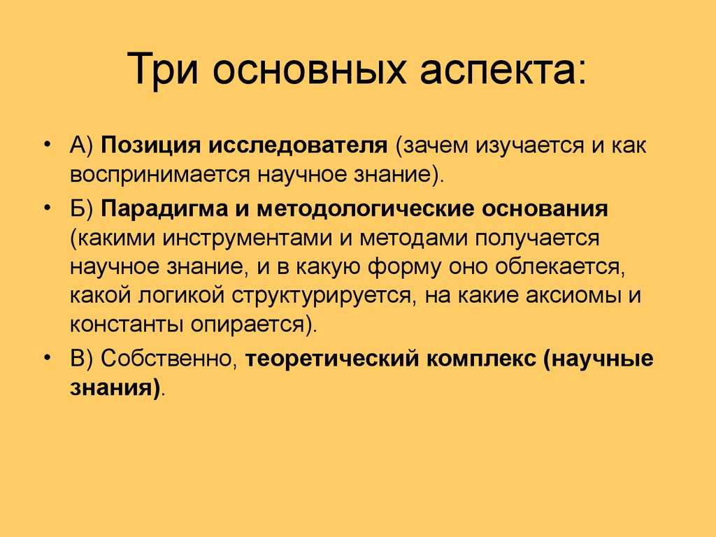 Научный аспект. Аспекты научного знания. Три аспект научного сознания. Научное знание и его различные аспекты.