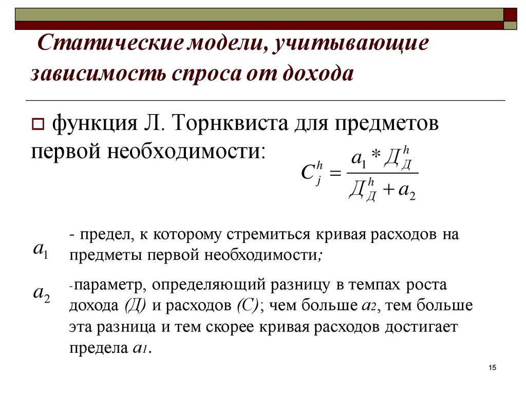 Функция л. Функция Торнквиста. Зависимость спроса от дохода. Функция спроса от дохода. Модели зависимости спроса от дохода..