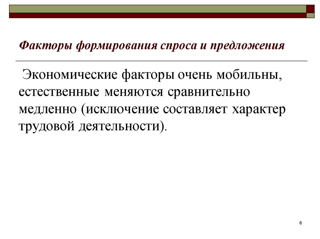 Факторы формирования предложения на рынке труда презентация