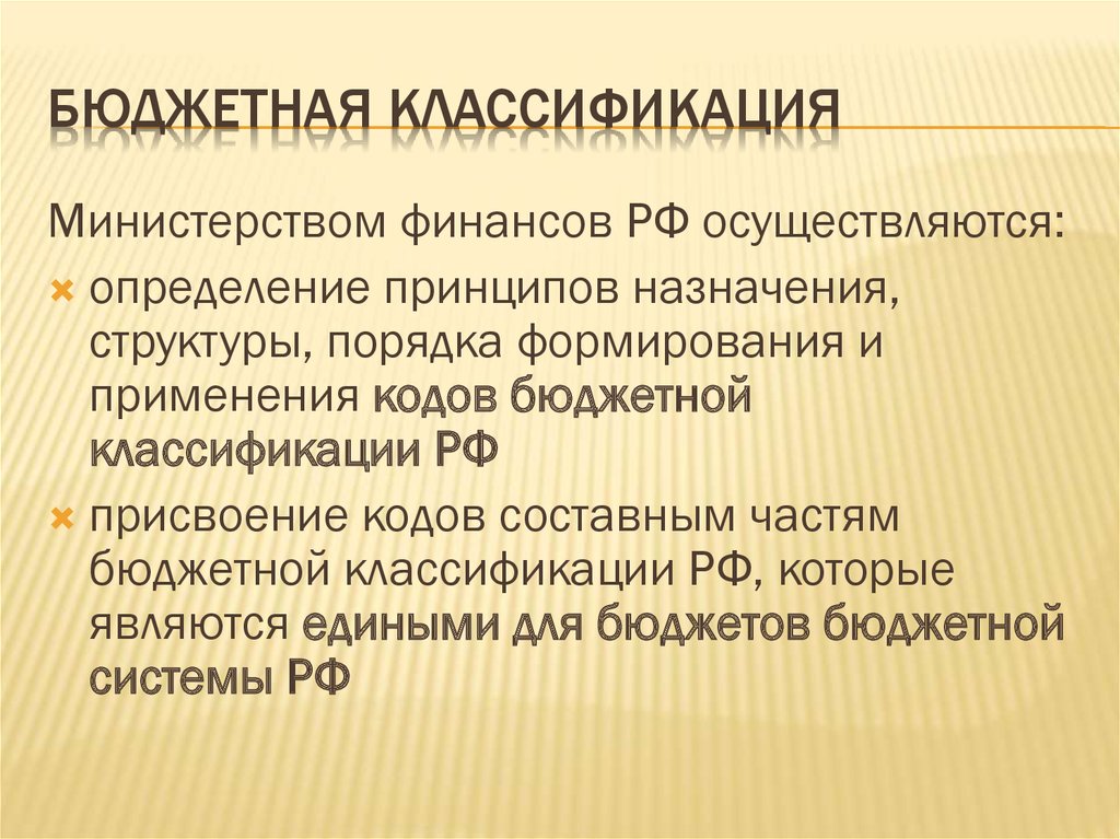 Презентация бюджетная классификация