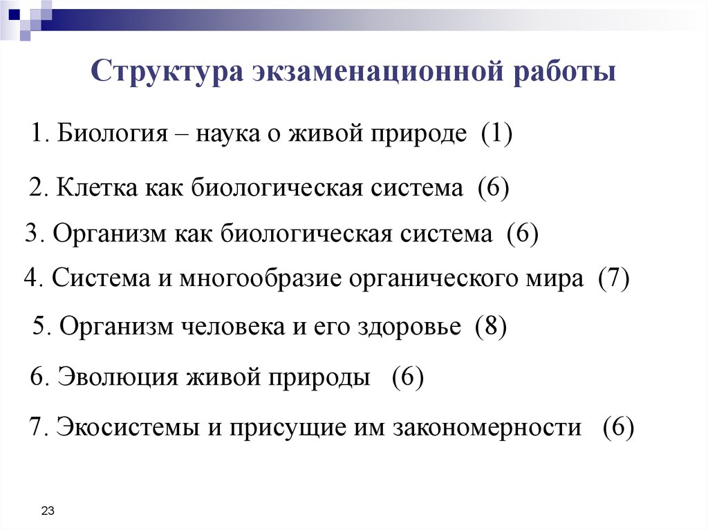 Экзаменационные задания по биологии. 06.03.01 Биология.