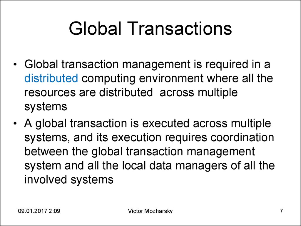 Transaction manager. Transaction Management.