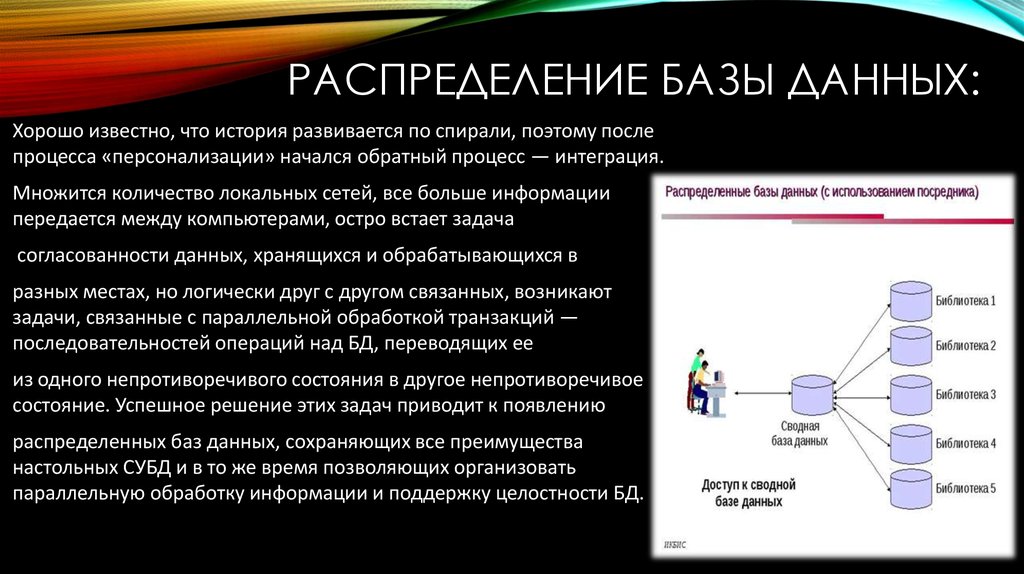 Распределены базы данных. Распределенные базы данных. Презентация на тему база данных.