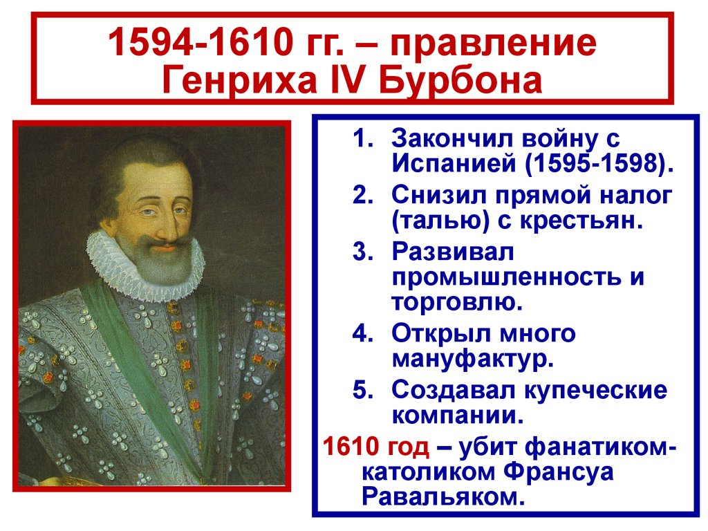 Укрепление абсолютной монархии. Правление Генриха 4. Правление Генриха 4 во Франции. Успех правления Генриха 4. Какие мероприятия обеспечили успех правления Генриха 4.