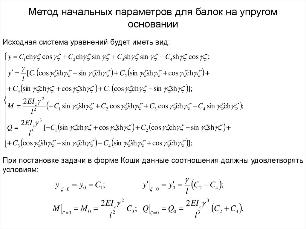 Балка на упругом основании