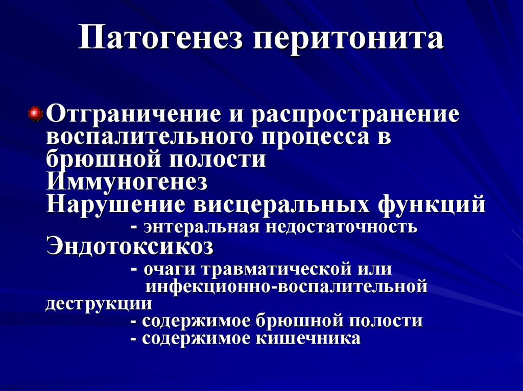 Перитонит госпитальная хирургия презентация