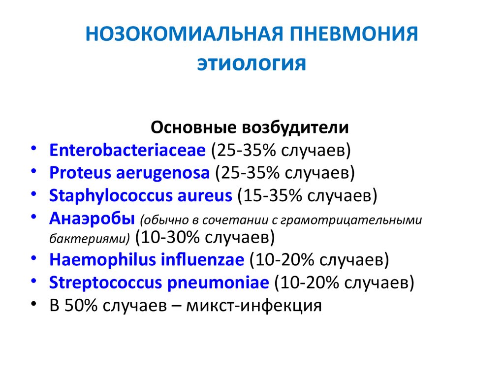 Пневмония 2023. Частые возбудители нозокомиальной пневмонии. Внегоспитальная пневмония этиология. Наиболее частые возбудители внутрибольничных пневмоний. Этиология нозокомиальной пневмонии.