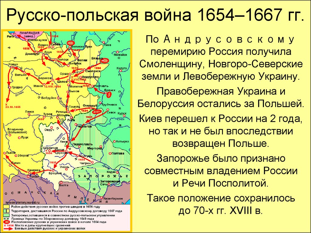 Русско-польская война 1654–1667 гг.