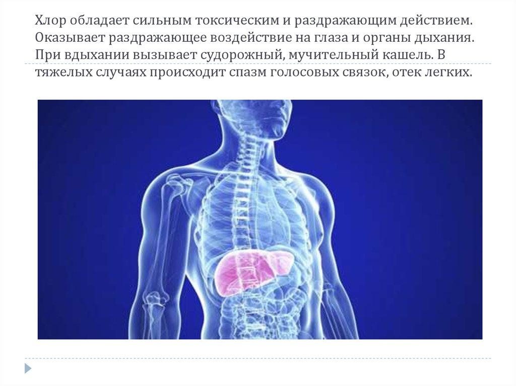 Обладает сильной. Влияние хлора на организм. Какое воздействие на организм человека оказывает хлор. Хлор воздействие на человека. Влияние хлора на человека.