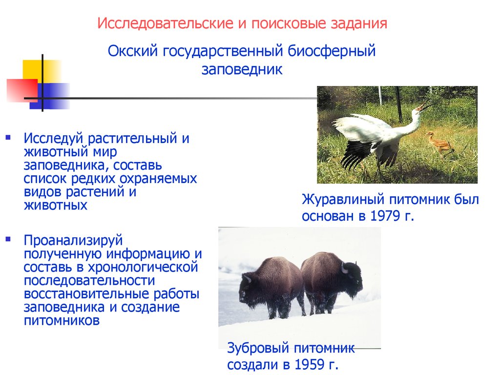 Исследовательская работа заповедники