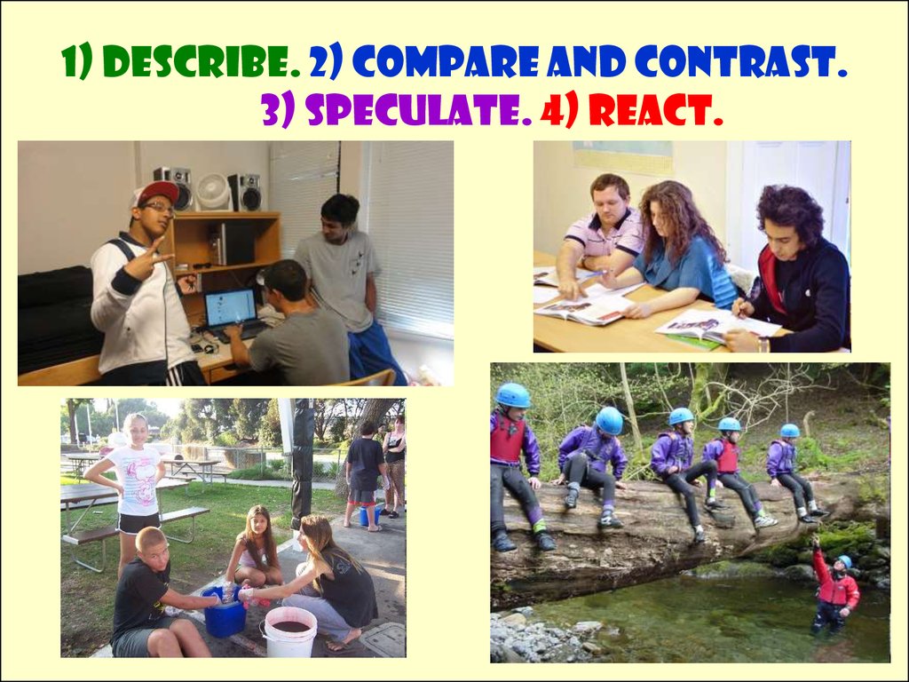 O compare. Compare and contrast. Compare and contrast 2. FCE описание картинок. Describe the picture ЕГЭ.