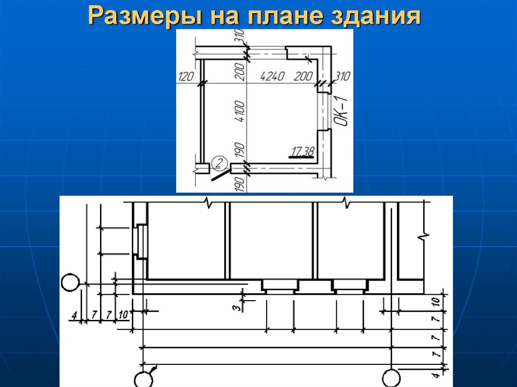 Размеры здания в плане