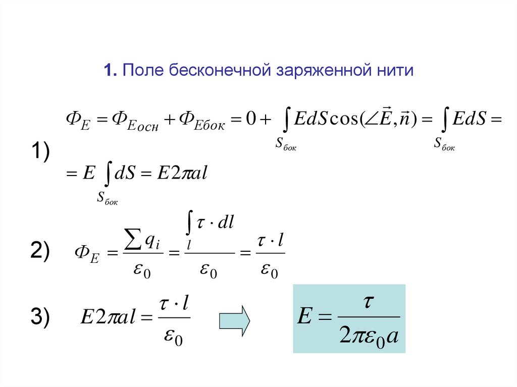 Напряжение нити. Напряженность электрического поля бесконечно заряженной нити. Вывод формулы напряженности электрического поля бесконечной нити. Расчет электрического поля бесконечной равномерно заряженной нити.. Напряженность поля равномерно заряженной бесконечной нити.