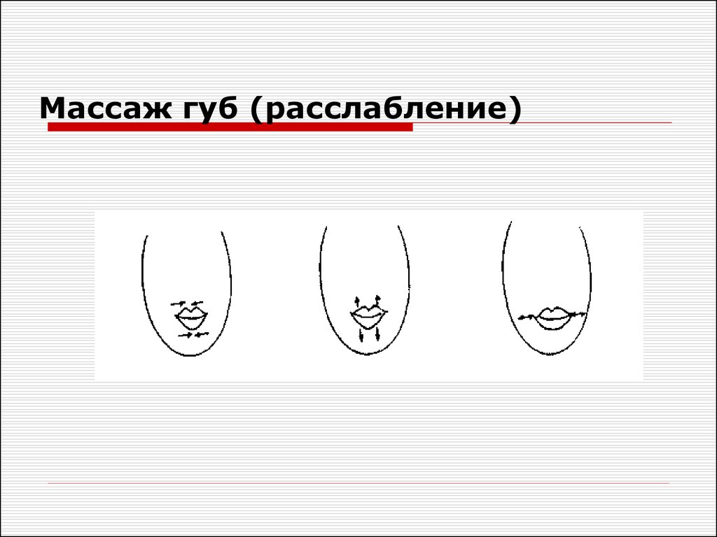 Массаж губ. Расслабляющий массаж губ. Расслабление губ. Массаж губ схема.