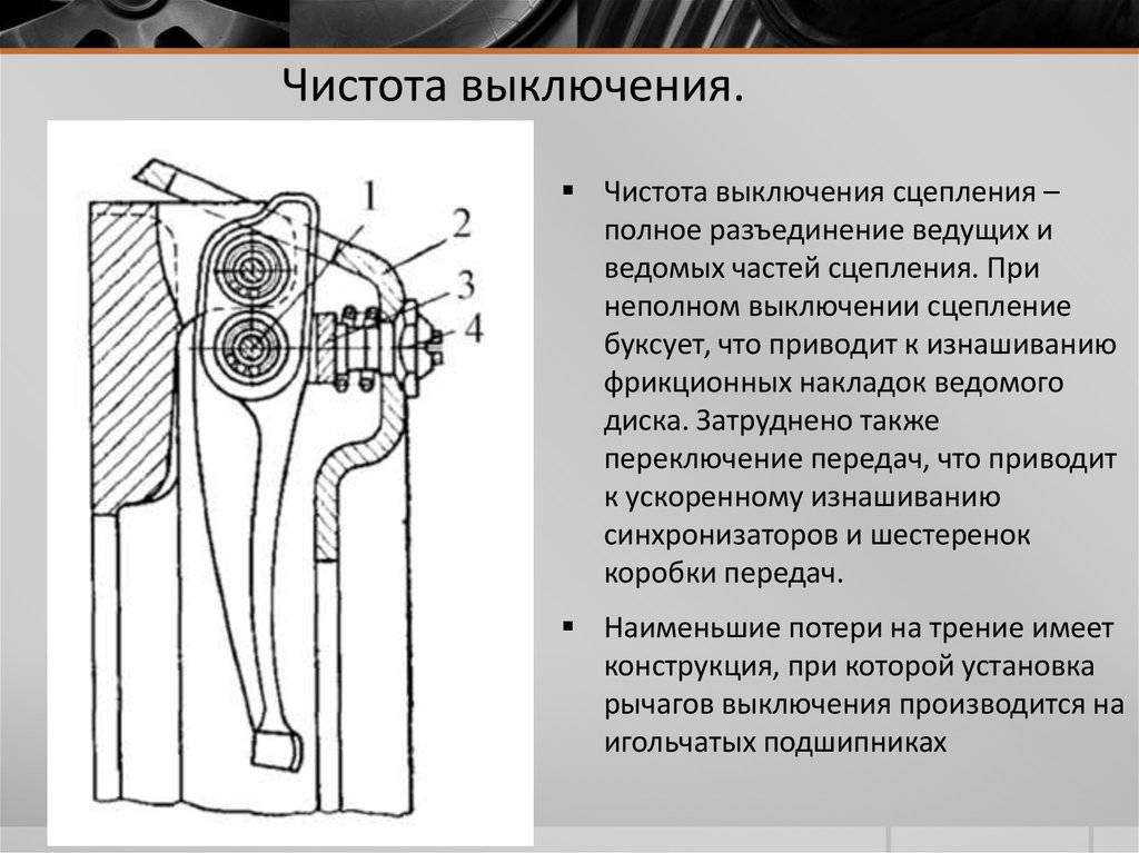 Выключение сцепления. Ведущие и ведомые части сцепления. Чистота выключения сцепления. Неполное выключение сцепления. История сцепления автомобиля.