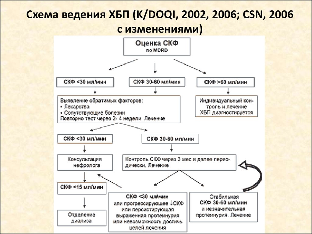 Механизм формирования хбп при сд схема